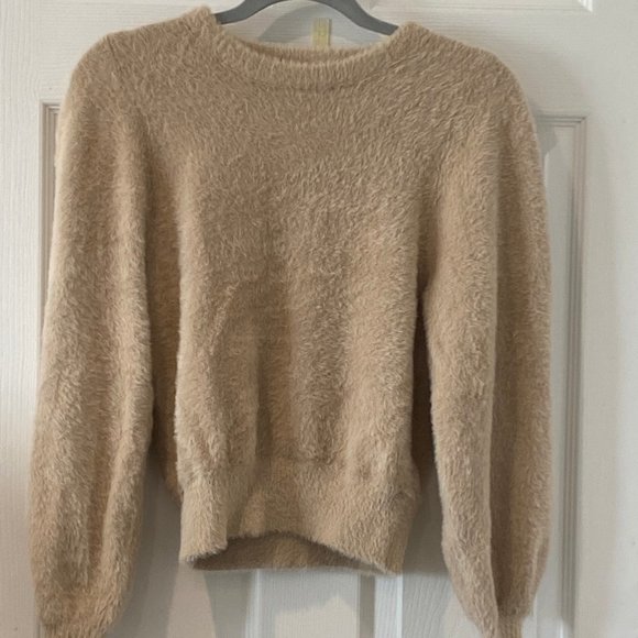 Ronny Kobo Light Brown Fuzzy Sweater XS * - Picture 1 of 6
